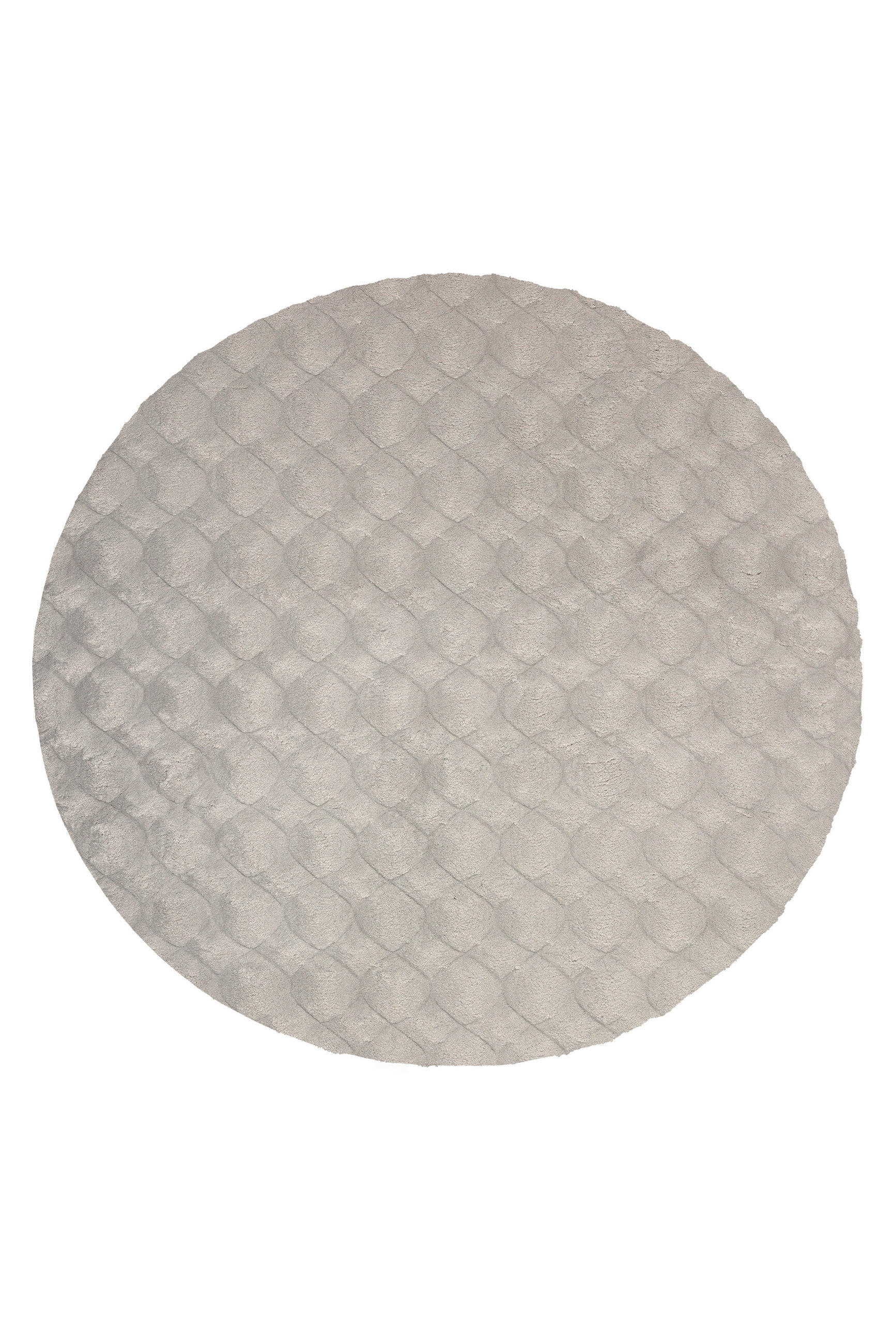 HOCHFLORTEPPICH 120/120 cm Grau rund  - Grau, Basics, Textil (120/120cm) - Kayoom