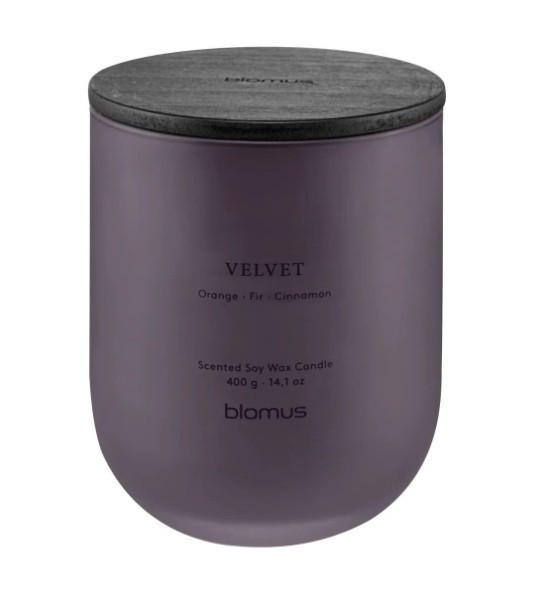 DOFTLJUS orange, kanel  - violett, Trend, glas (11,5/9,5cm) - Blomus