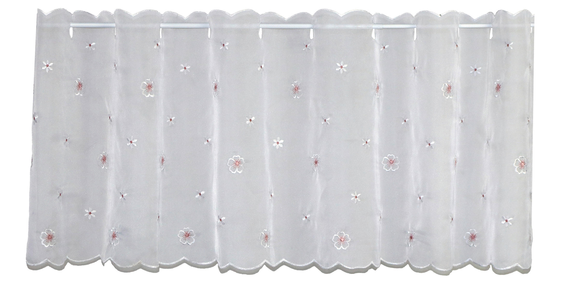 KURZGARDINE    153/44 cm  - Magenta/Weiß, Basics, Textil (153/44cm)