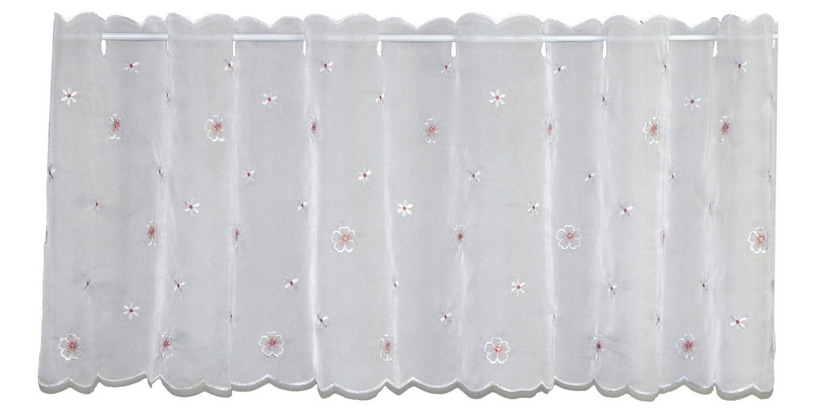 KURZGARDINE    153/44 cm  - Magenta/Weiß, Basics, Textil (153/44cm)