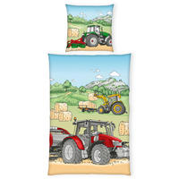 JUGENDBETTWÄSCHE Renforcé 135/200 cm  - Blau/Beige, Trend, Textil (135/200cm) - Herding