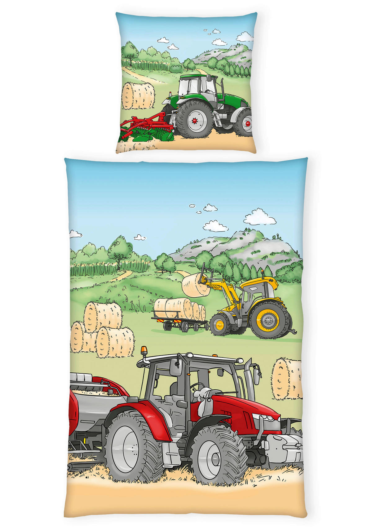 JUGENDBETTWÄSCHE Renforcé 135/200 cm  - Blau/Beige, Trend, Textil (135/200cm) - Herding