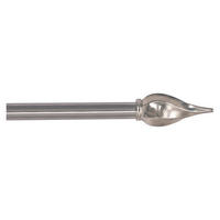 GARDINSTÅNGSET 120-210 cm  - stålfärgad, Basics, metall (120-210cm)