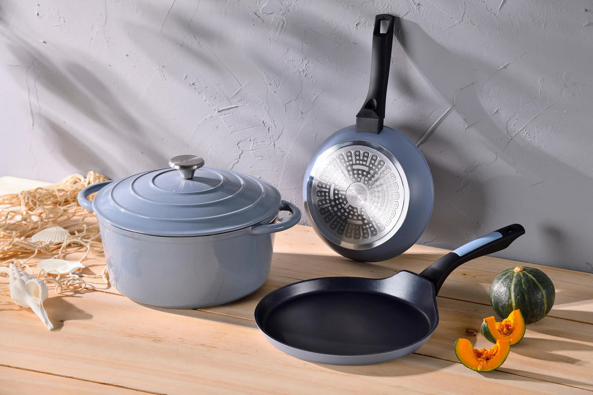KASSEROLLE NOIA 5 l  - Pastellblau, Basics, Metall (25,5cm) - SAN IGNACIO