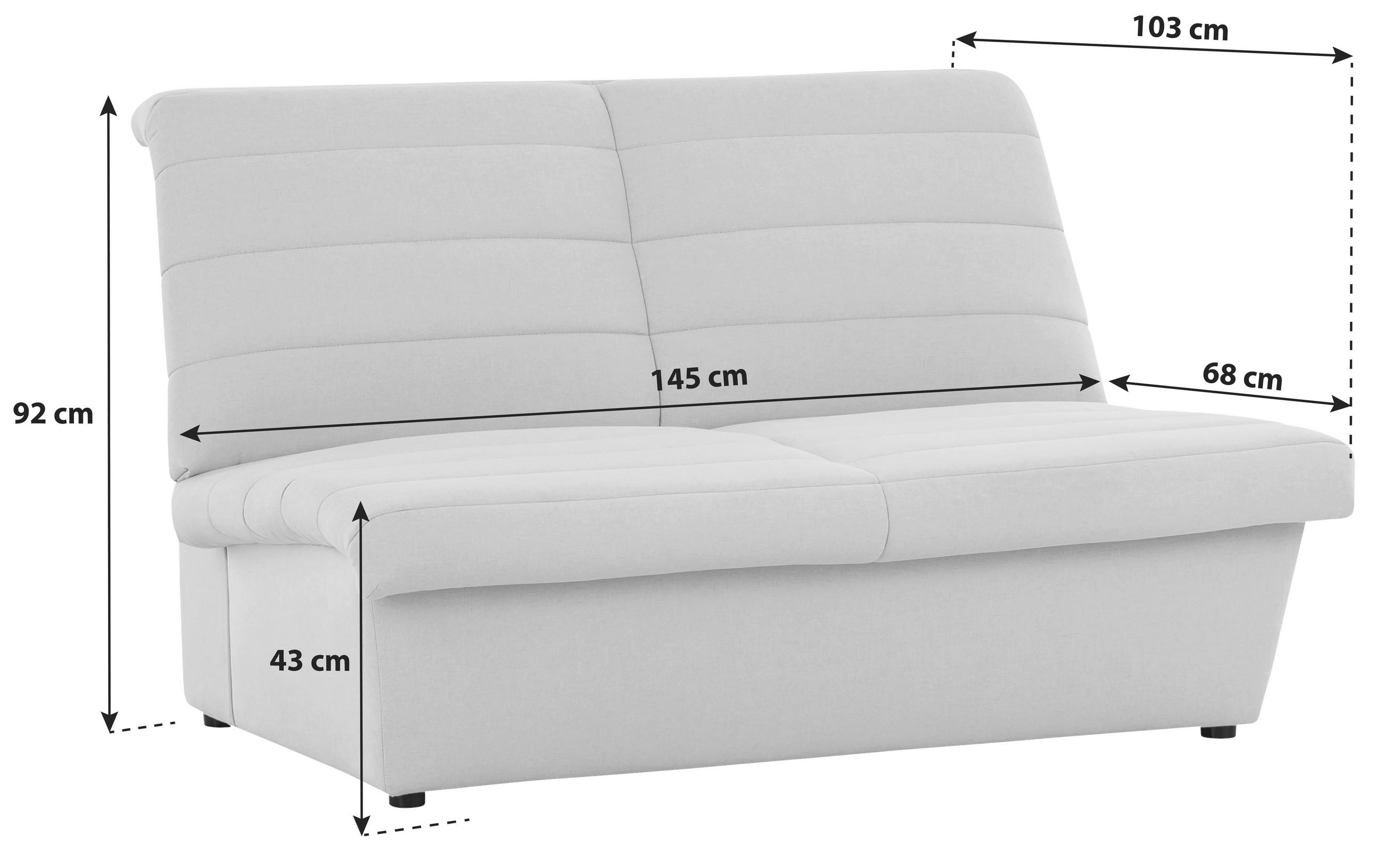 2-SITZER-SOFA Webstoff Rosa - Schwarz/Rosa, Design, Kunststoff/Textil (145/92/103cm) - LOOKS by W.Joop