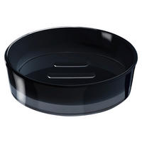 SEIFENSCHALE Kunststoff  - Schwarz, Basics, Kunststoff (10,3/3/10,3cm)