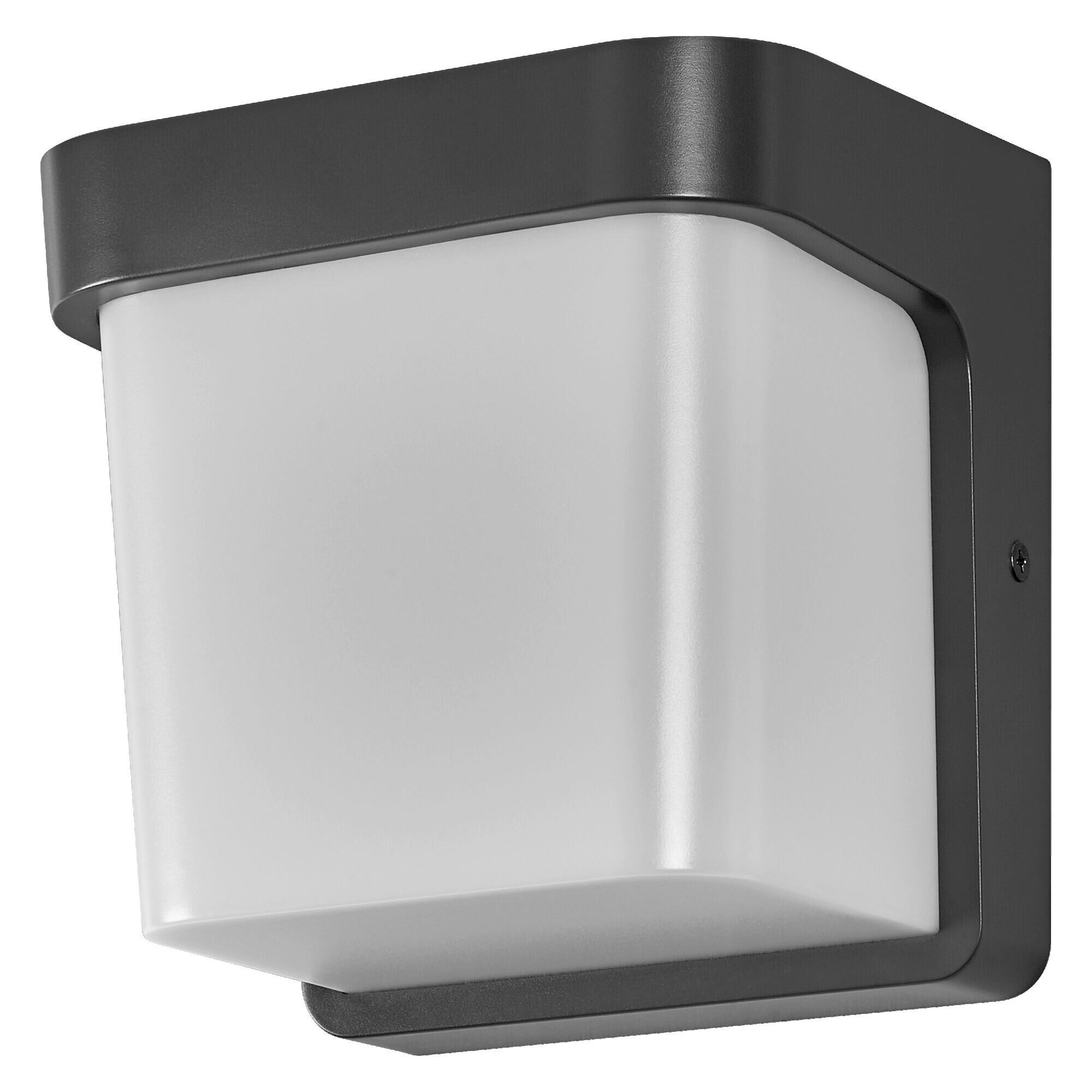 LED-AUßENLEUCHTE 17/14/17 cm   - Dunkelgrau, Basics, Kunststoff (17/14/17cm) - Osram