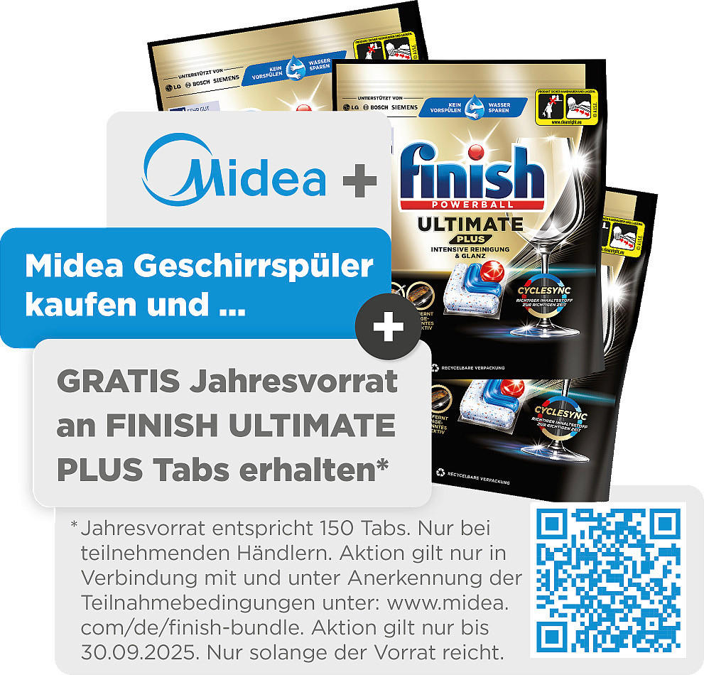 GESCHIRRSPÜLER MDWEB1004LS-W  - Edelstahlfarben, Basics, Metall (45/81,5/57cm) - Midea