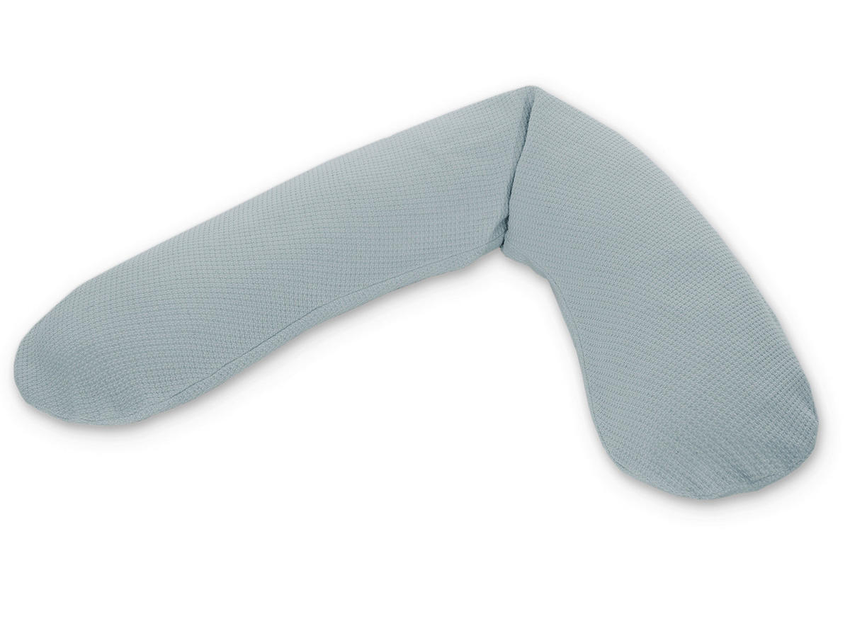 STILLKISSEN Original Feinstrick   - Pastellblau, KONVENTIONELL, Textil (190/40cm) - Theraline