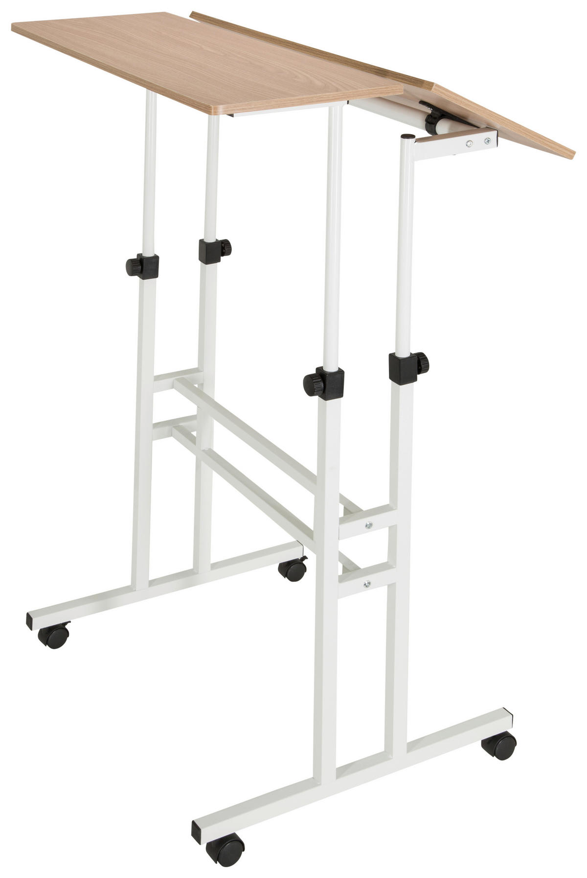 SCHREIBTISCH  in Weiß, Eichefarben  - Eichefarben/Weiß, Basics, Holzwerkstoff/Kunststoff (120/82-128/60cm) - MID.YOU