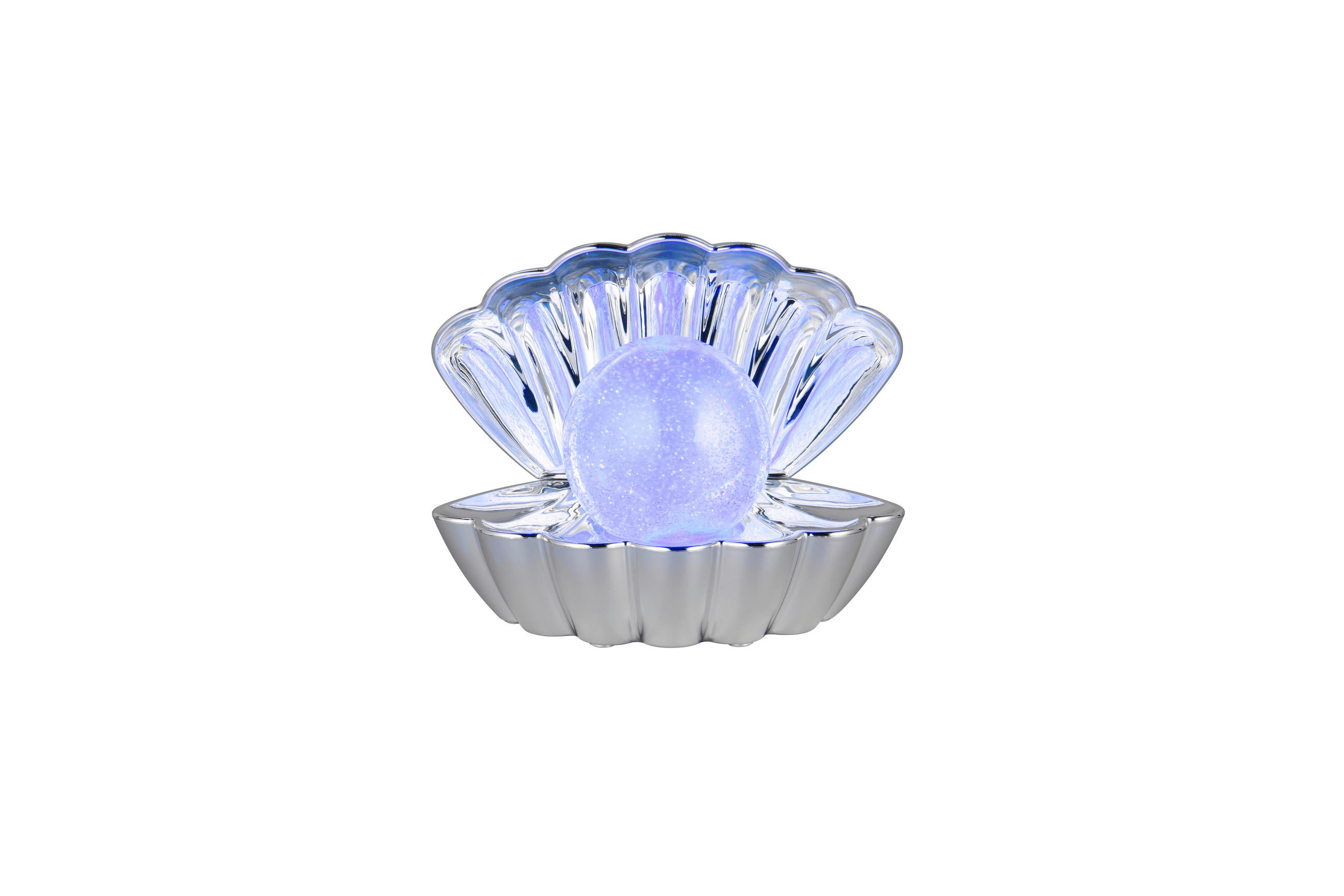 LED-TISCHLEUCHTE - Chromfarben/Transparent, Trend, Kunststoff (17,5/15/12,5cm)