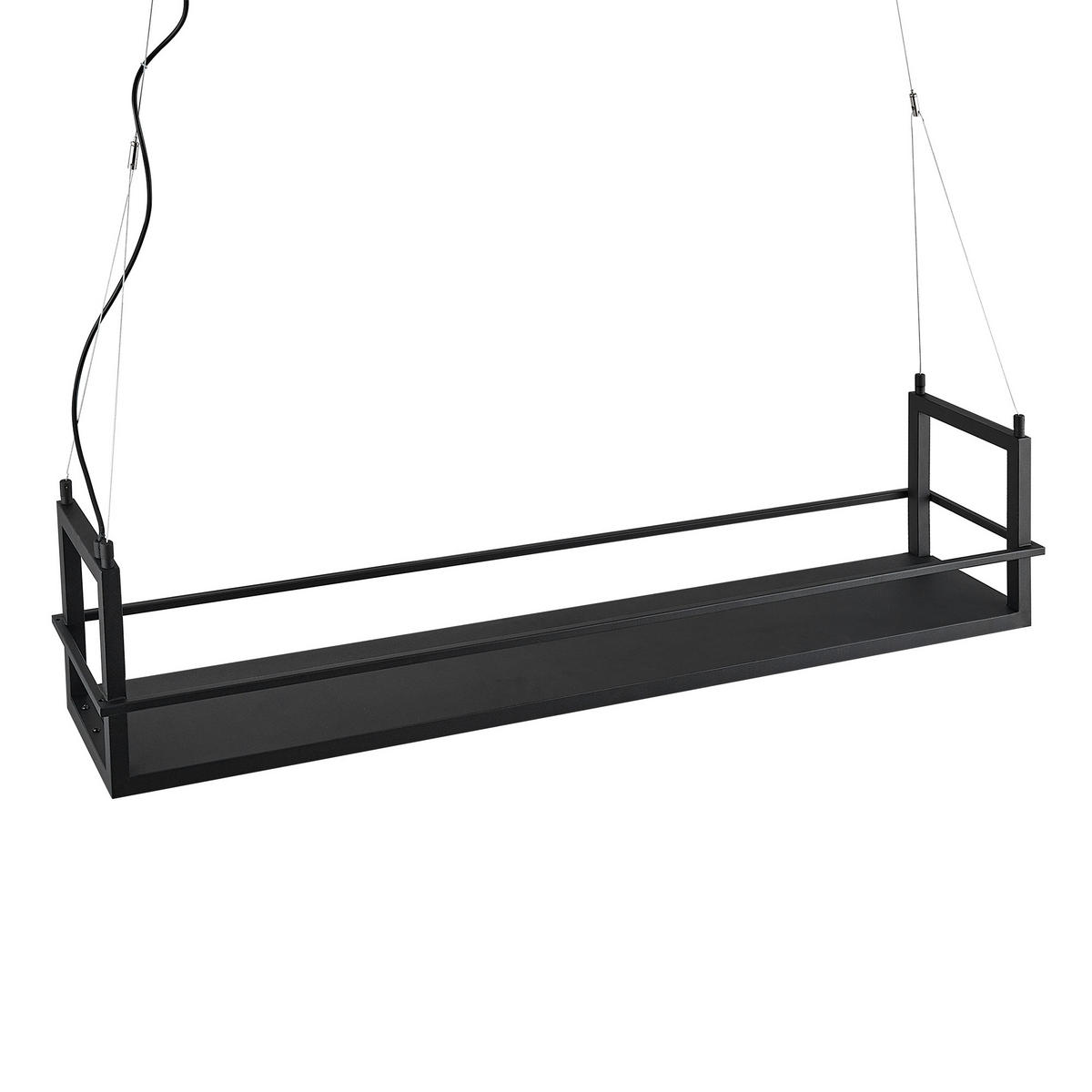 LED-HÄNGLAMPA 118/22/150 cm  - svart, Design, metall (118/22/150cm) - Novel