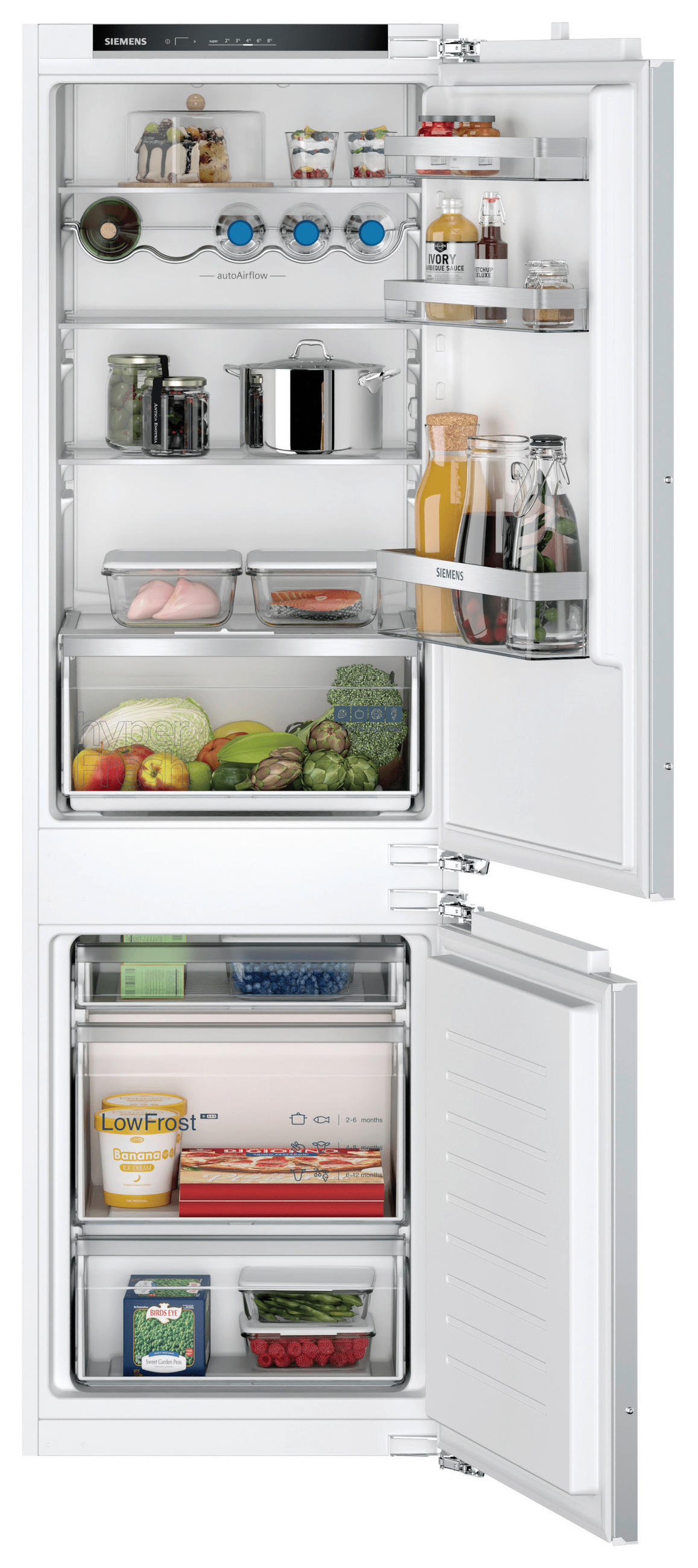 KÜHL-GEFRIER-KOMBINATION KI86VVFE0  - Basics, Metall (54,1/177,2/54,8cm) - Siemens