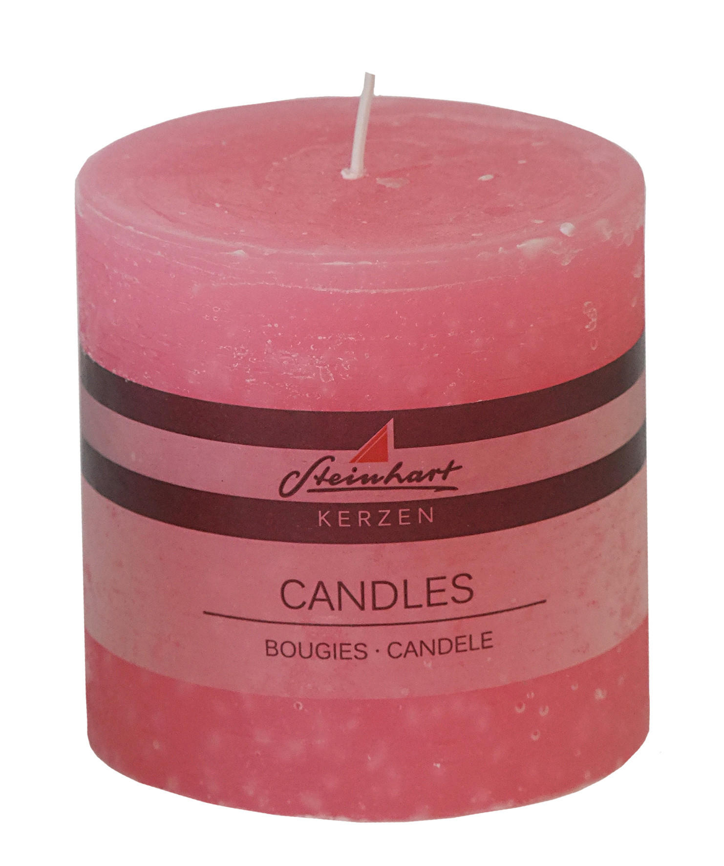 STUMPENKERZE  - Rosa, Basics (9,8/10cm) - Steinhart