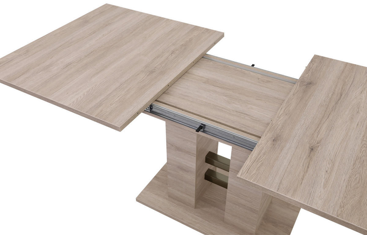 ESSTISCH Sonoma Eiche rechteckig  ausziehbar  - Eichefarben/Sonoma Eiche, MODERN, Holzwerkstoff (140-220/90/76cm) - Carryhome
