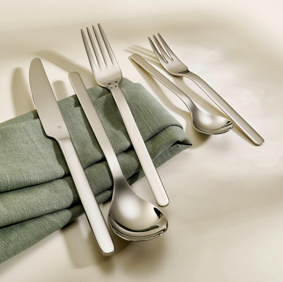 SADA PŘÍBORŮ, nerezová ocel, 30dílné - barvy nerez oceli, Design, kov - Dieter Knoll