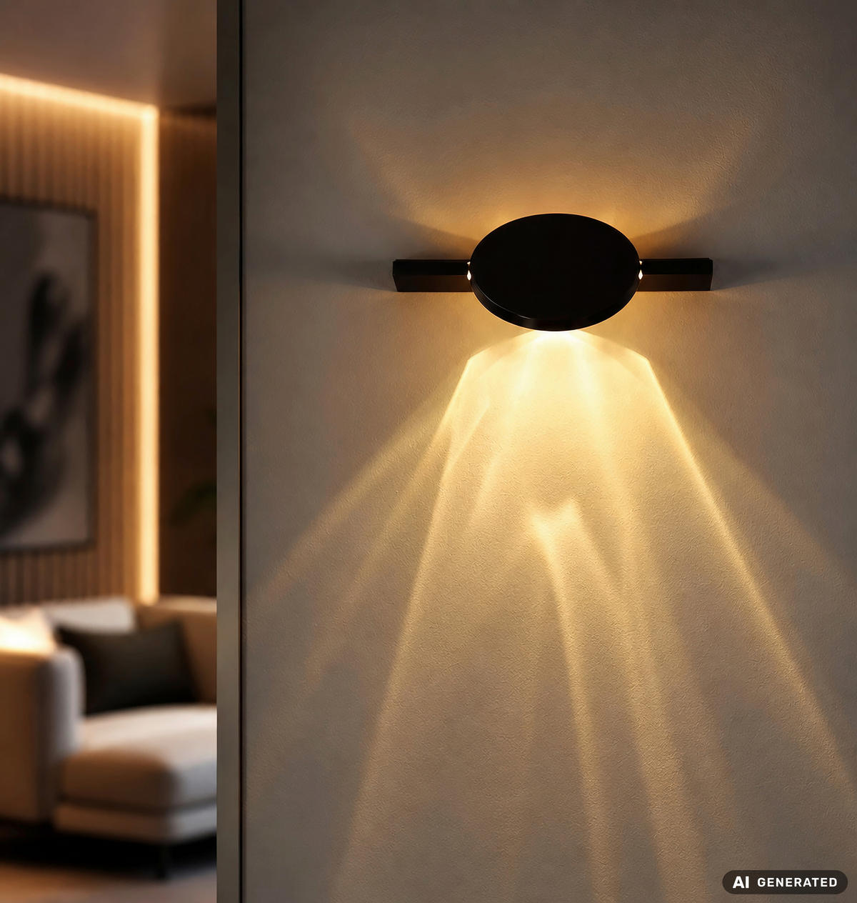 LED-WANDLEUCHTE Jasper 10/28 cm  - Schwarz, Design, Metall (10/28cm) - Globo