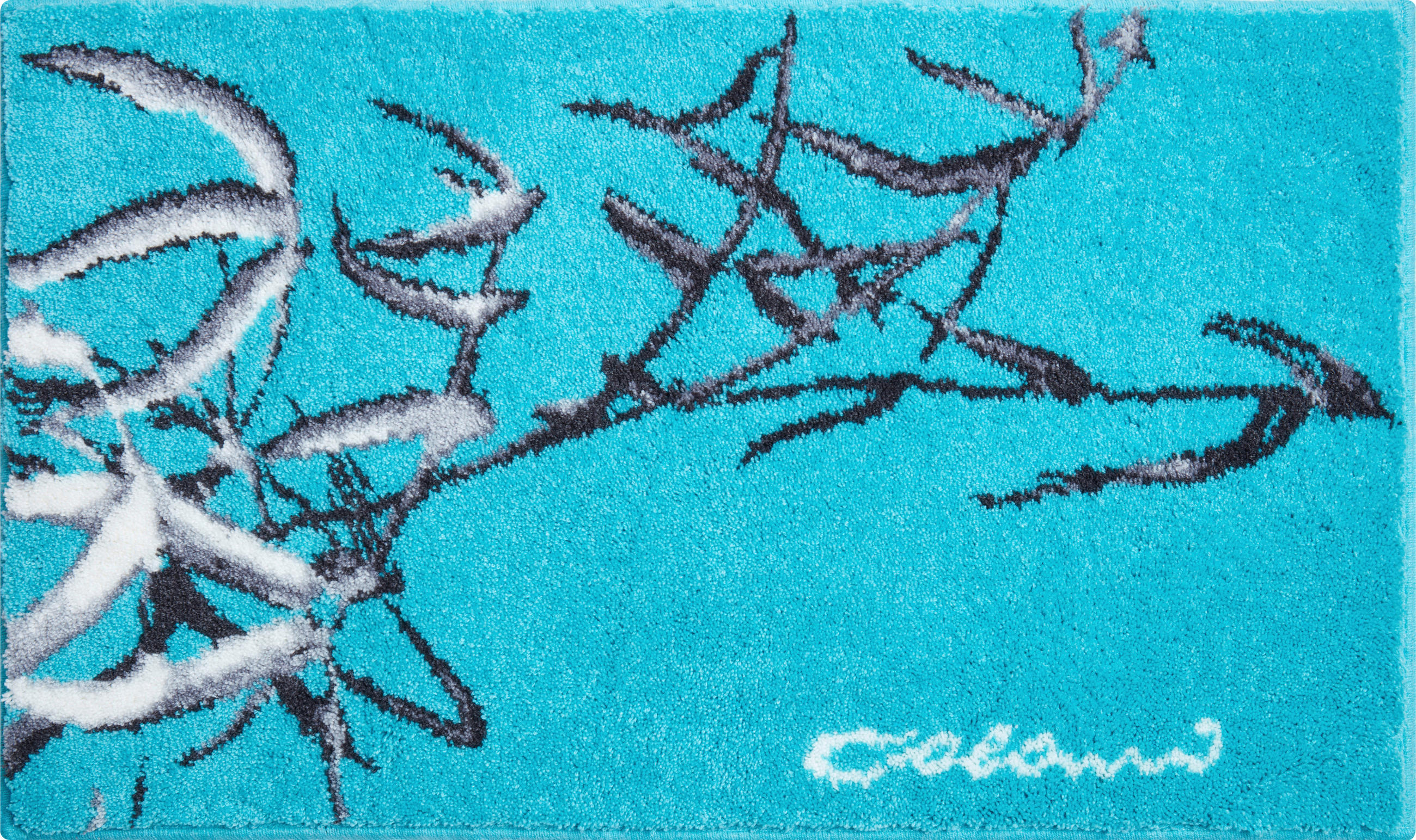 BADTEPPICH Colani 23 Türkis 60/100 cm  - Türkis, Basics, Kunststoff/Textil (60/100cm) - Grund