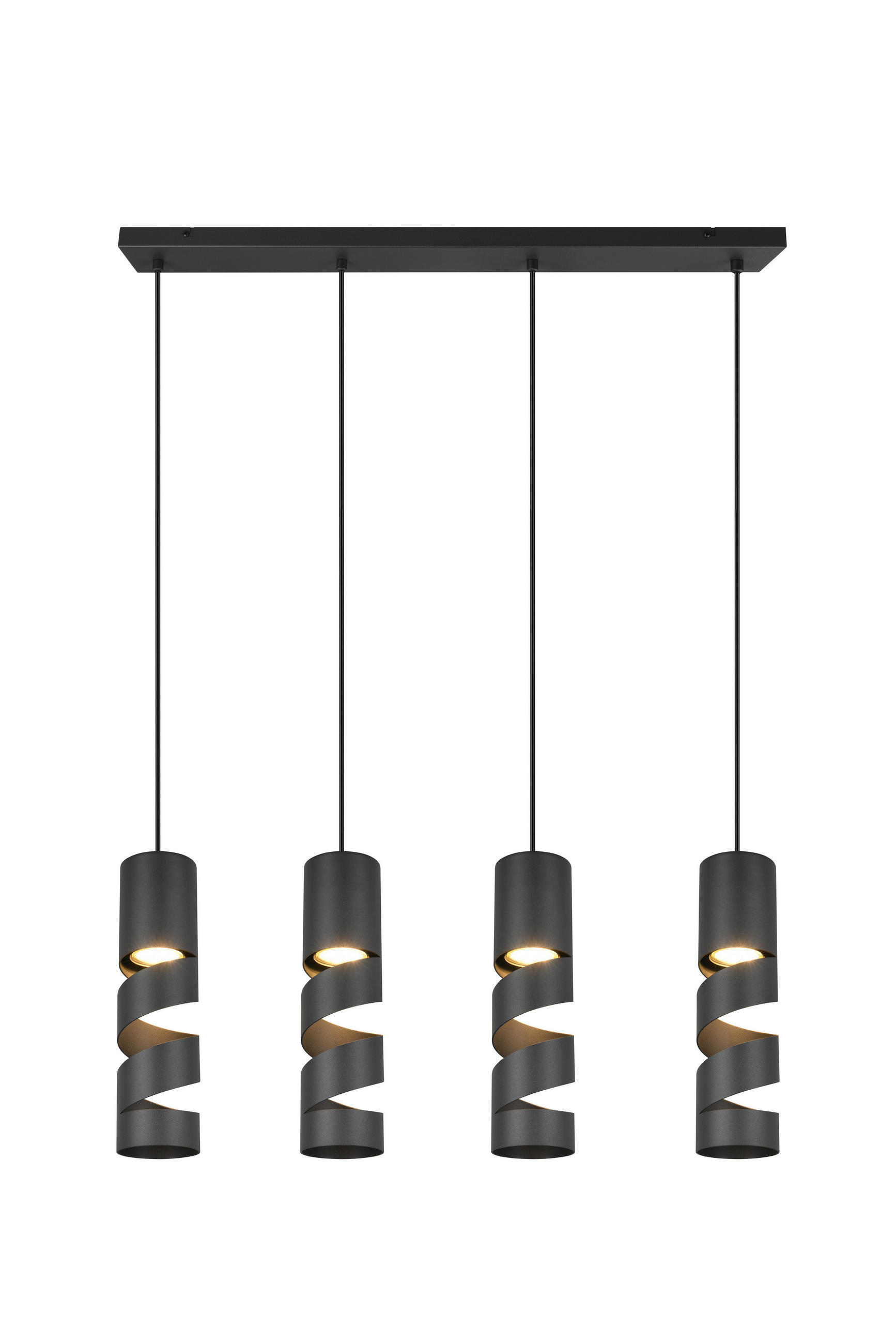 PENDELLEUCHTE 80/9/150 cm    - Schwarz, Konventionell, Metall (80/9/150cm) - Trio Leuchten