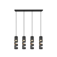 PENDELLEUCHTE 80/9/150 cm    - Schwarz, Konventionell, Metall (80/9/150cm) - Trio Leuchten