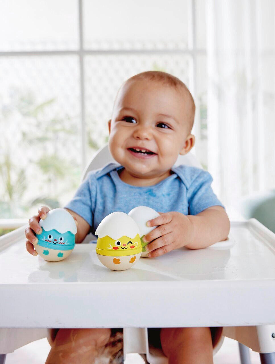 RASSEL Hape Baby Spielzeug  - Multicolor, Basics, Holzwerkstoff/Kunststoff (5,3/6,5/5,3cm) - Hape