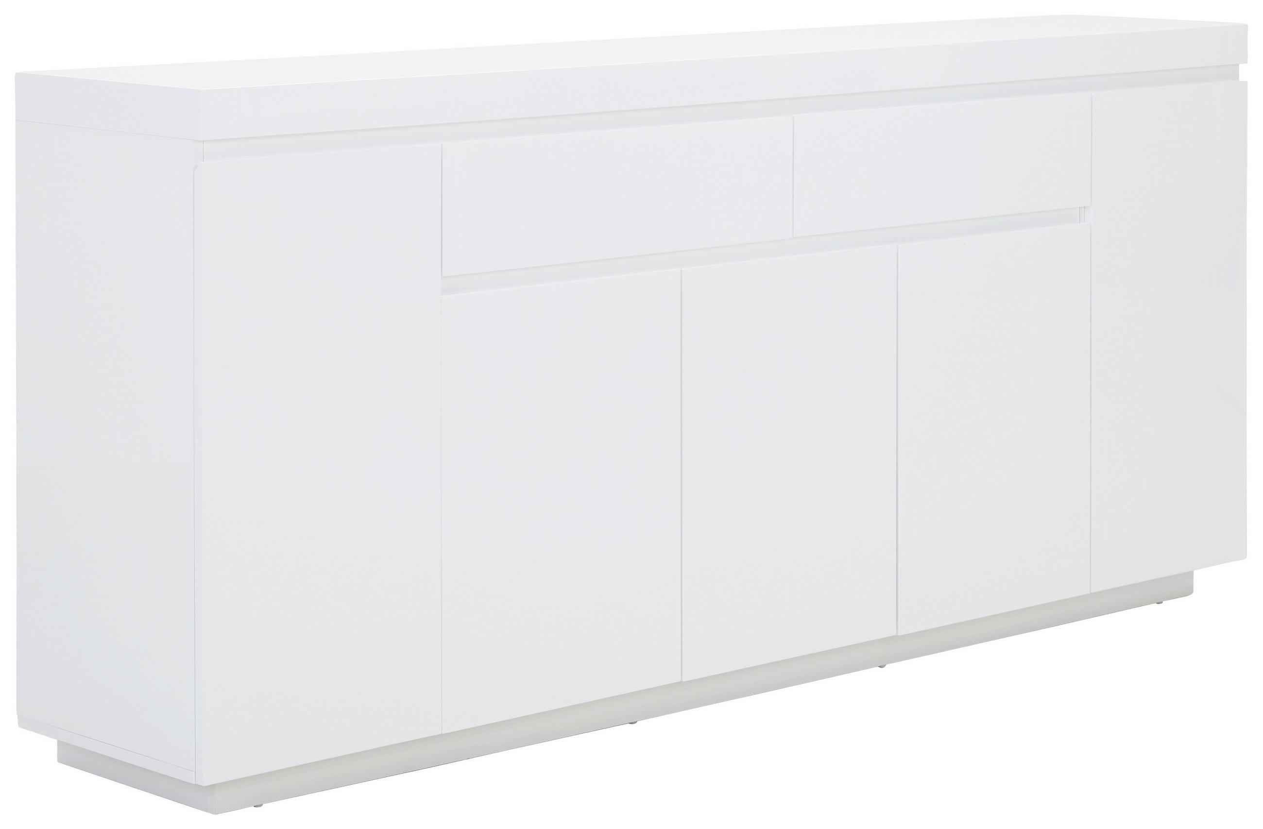 SIDEBOARD 200/89/40 cm  in Weiß Hochglanz  - Weiß Hochglanz, Design, Holzwerkstoff (200/89/40cm) - Xora