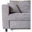 ECKSOFA Braun Flachgewebe - Schwarz/Braun, KONVENTIONELL, Textil/Metall (252/162cm) - Carryhome