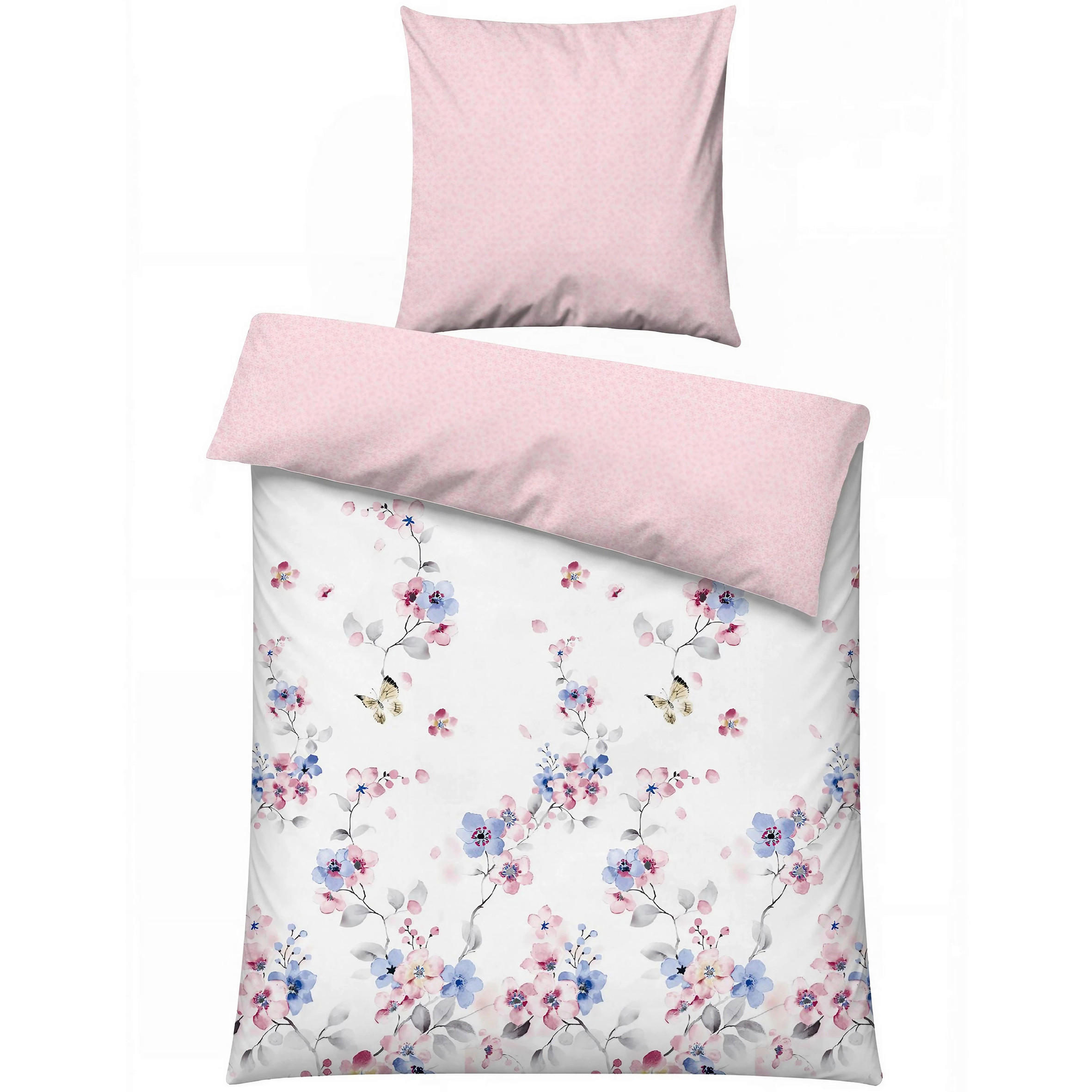 BETTWÄSCHE 135/200 cm  - Pink/Lila, Basics, Textil (135/200cm)