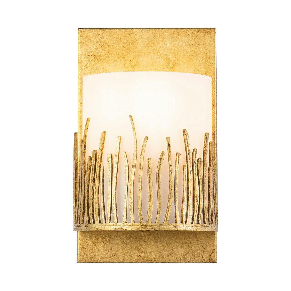 NÁSTENNÉ SVIETIDLO, 25,4/15,2/11,4 cm - zlatá, Konventionell, kov/sklo (25,4/15,2/11,4cm) - Elstead Lighting