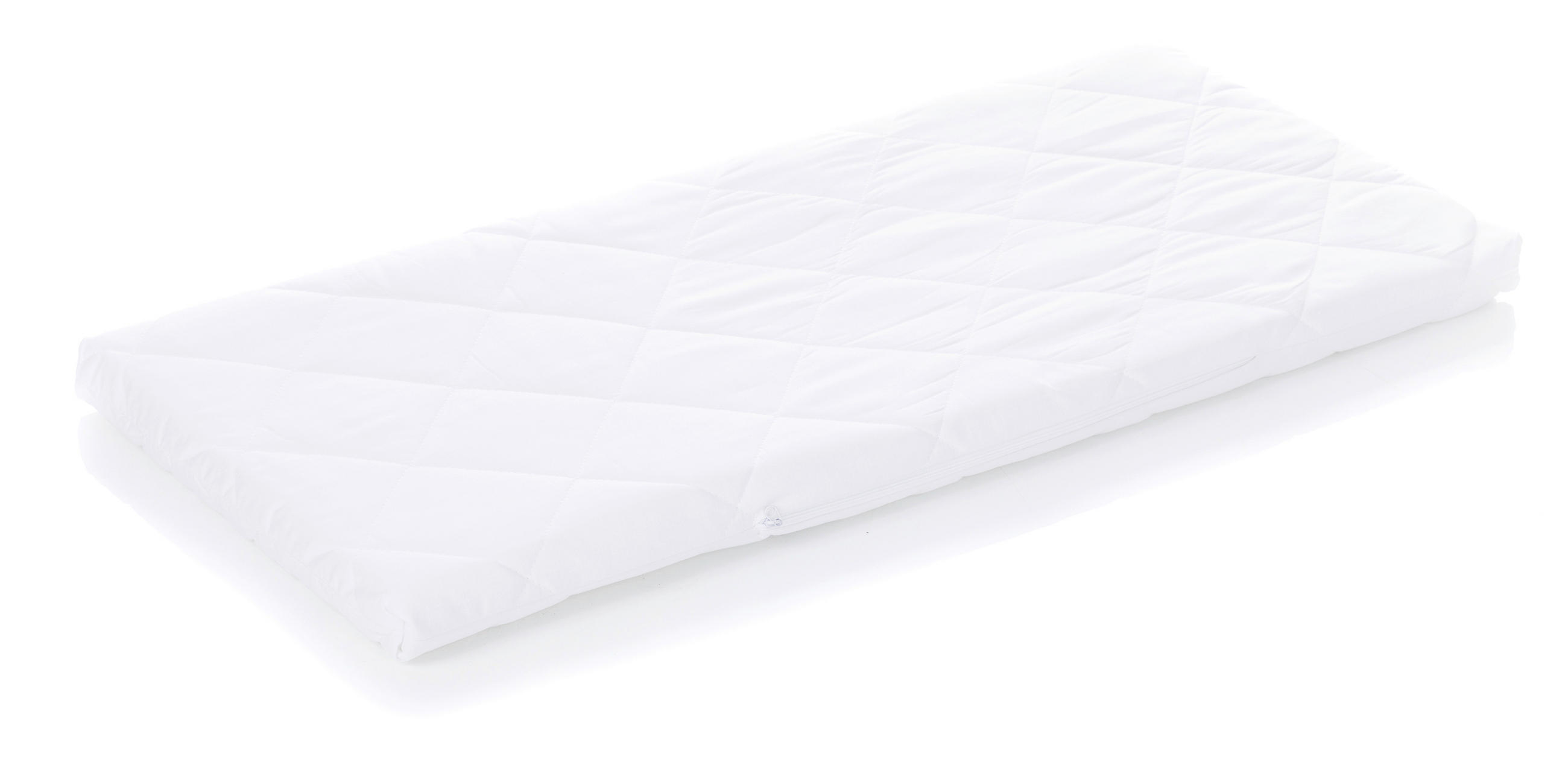 BEISTELLBETTMATRATZE Nino  - Weiß, Basics, Textil (45/90/4,5cm) - Fillikid