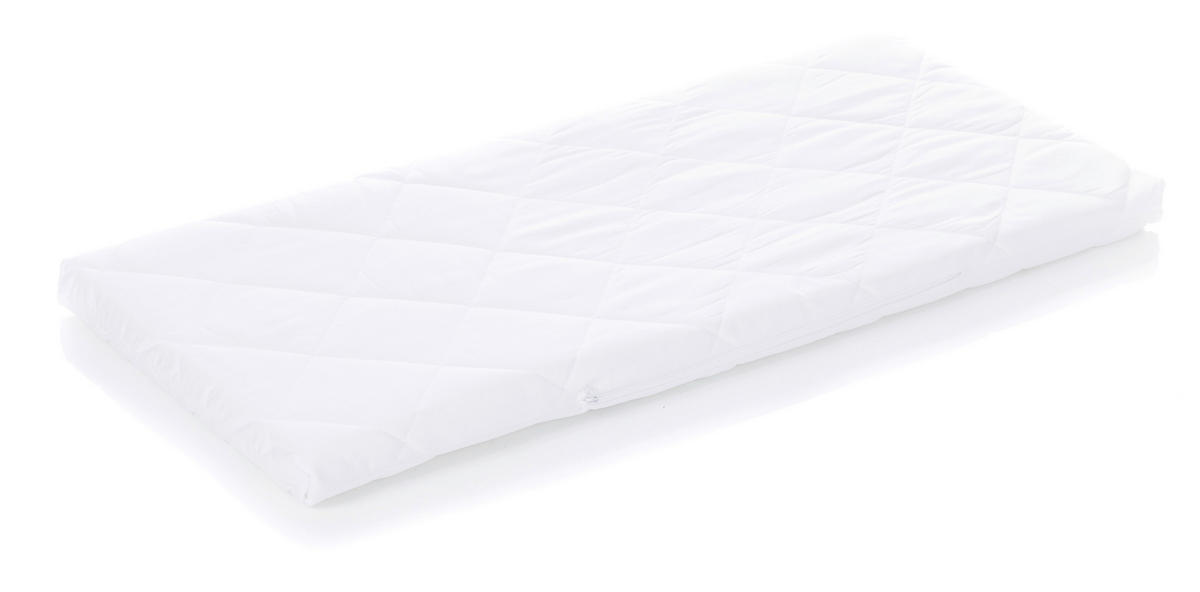 BEISTELLBETTMATRATZE Nino  - Weiß, Basics, Textil (45/90/4,5cm) - Fillikid