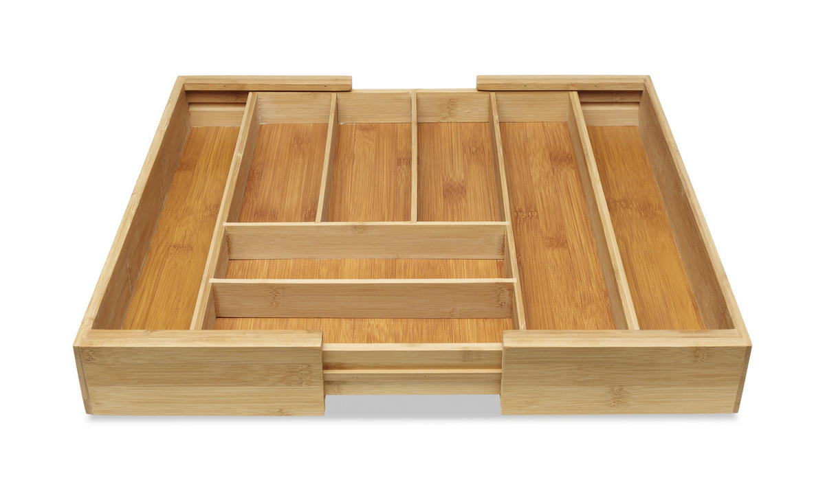 EVŐESZKÖZTARTÓ BETÉT - natúr színű, Basics, fa (35-58/43/6cm) - Homeware