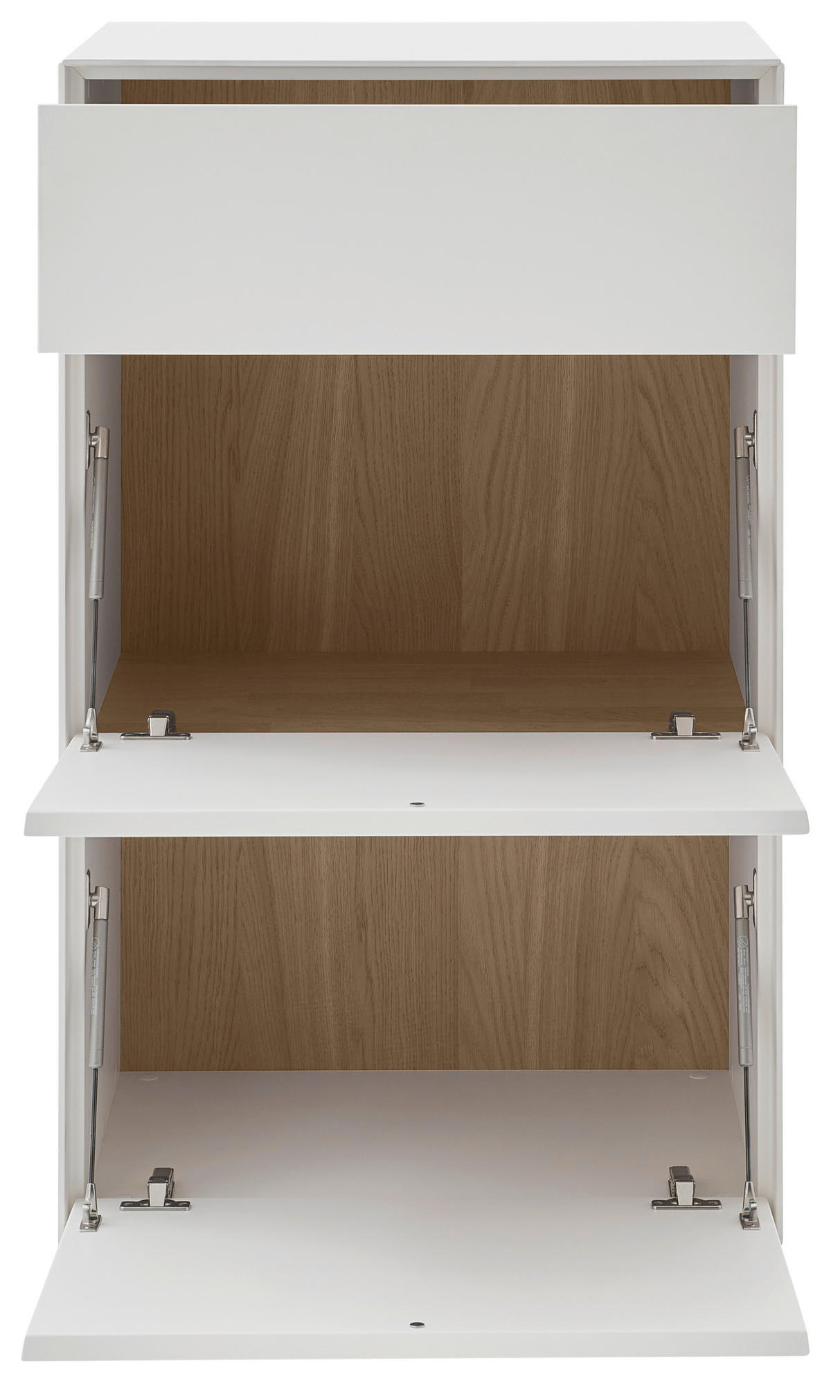 SCHUHSCHRANK Kernbirke massiv Weiß  - Weiß, Design, Holz (59/98/39cm) - Johann Jakob