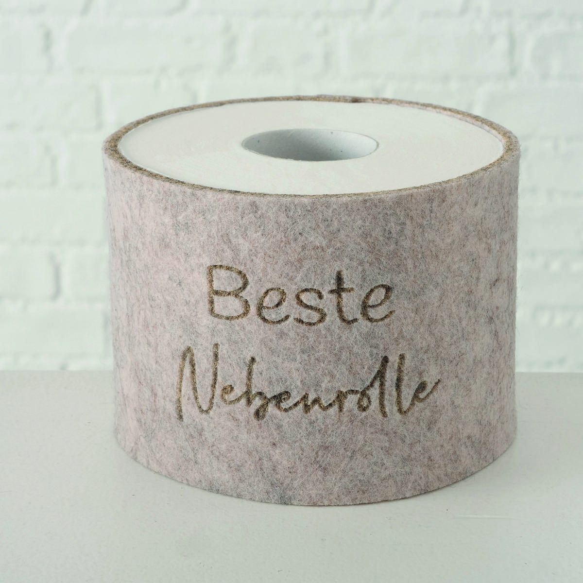 WC-PAPIER  in Textil  - Beige/Grau, Basics, Textil (10/42cm)