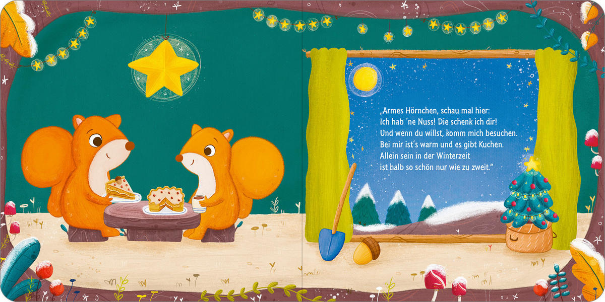 KINDERBUCH Weihnachten mit Eichhörnchen  - Multicolor, Basics, Papier (16/16/1,2cm)