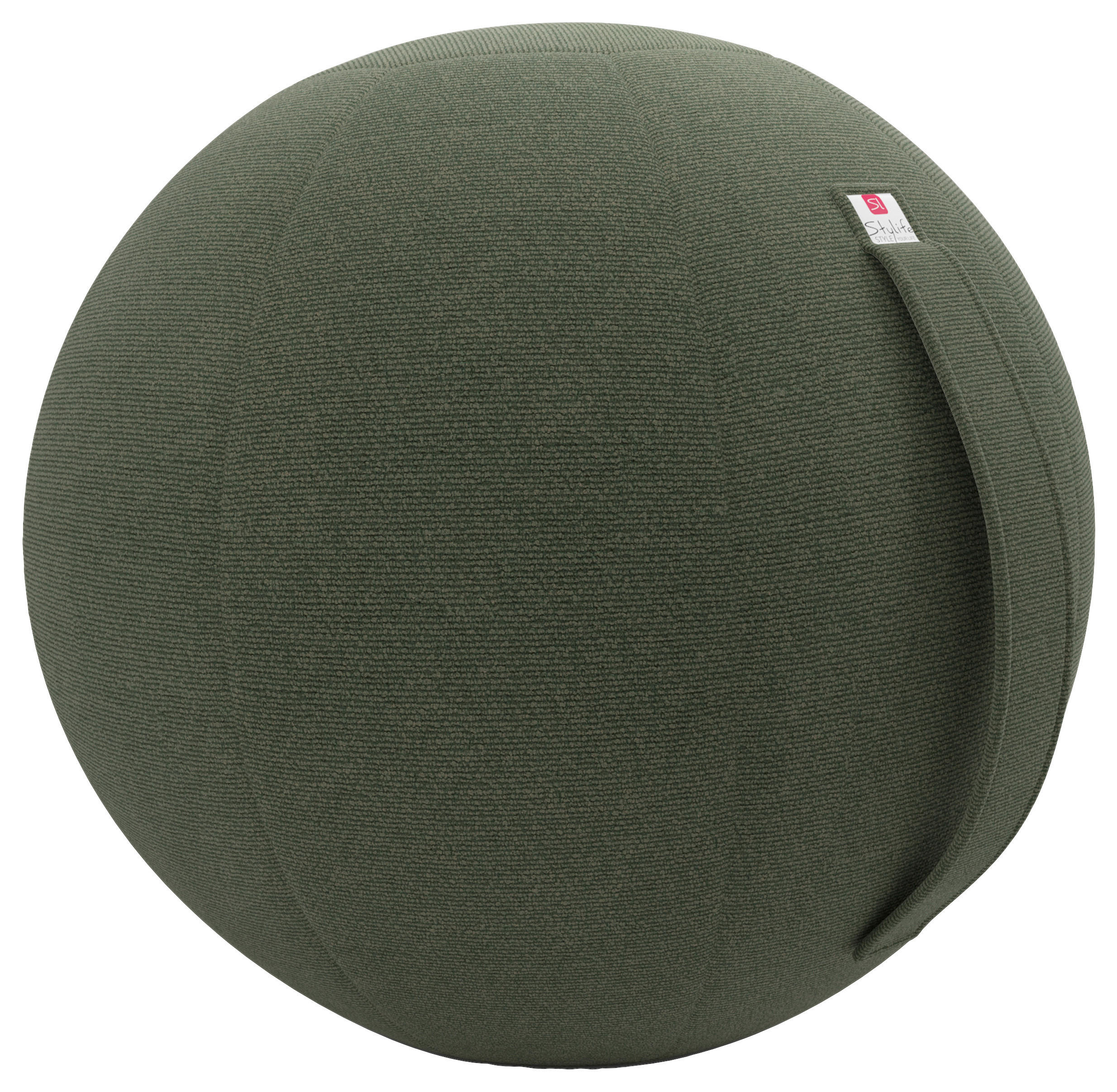 SITZBALL - Dunkelgrün, Design, Textil (65cm) - Stylife