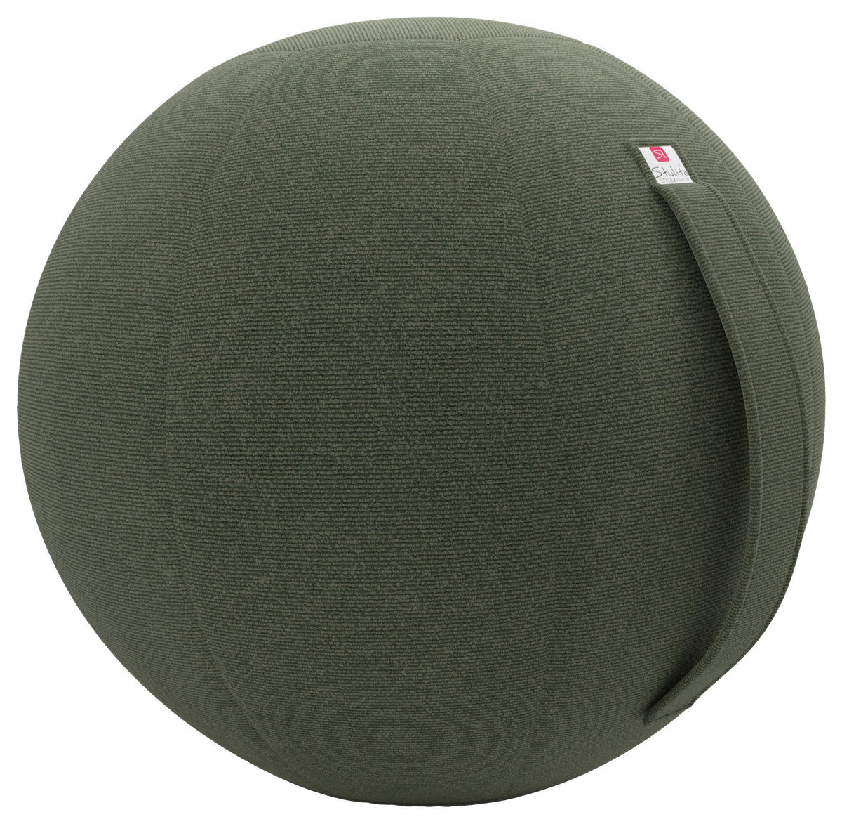 SITZBALL - Dunkelgrün, Design, Textil (65cm) - Stylife