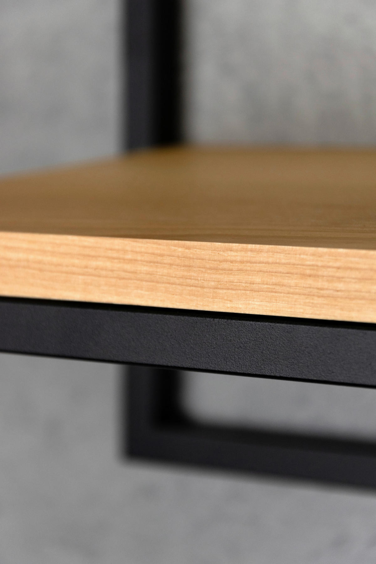 WANDREGAL  - Schwarz, Design, Holz/Metall (43/20/30cm)