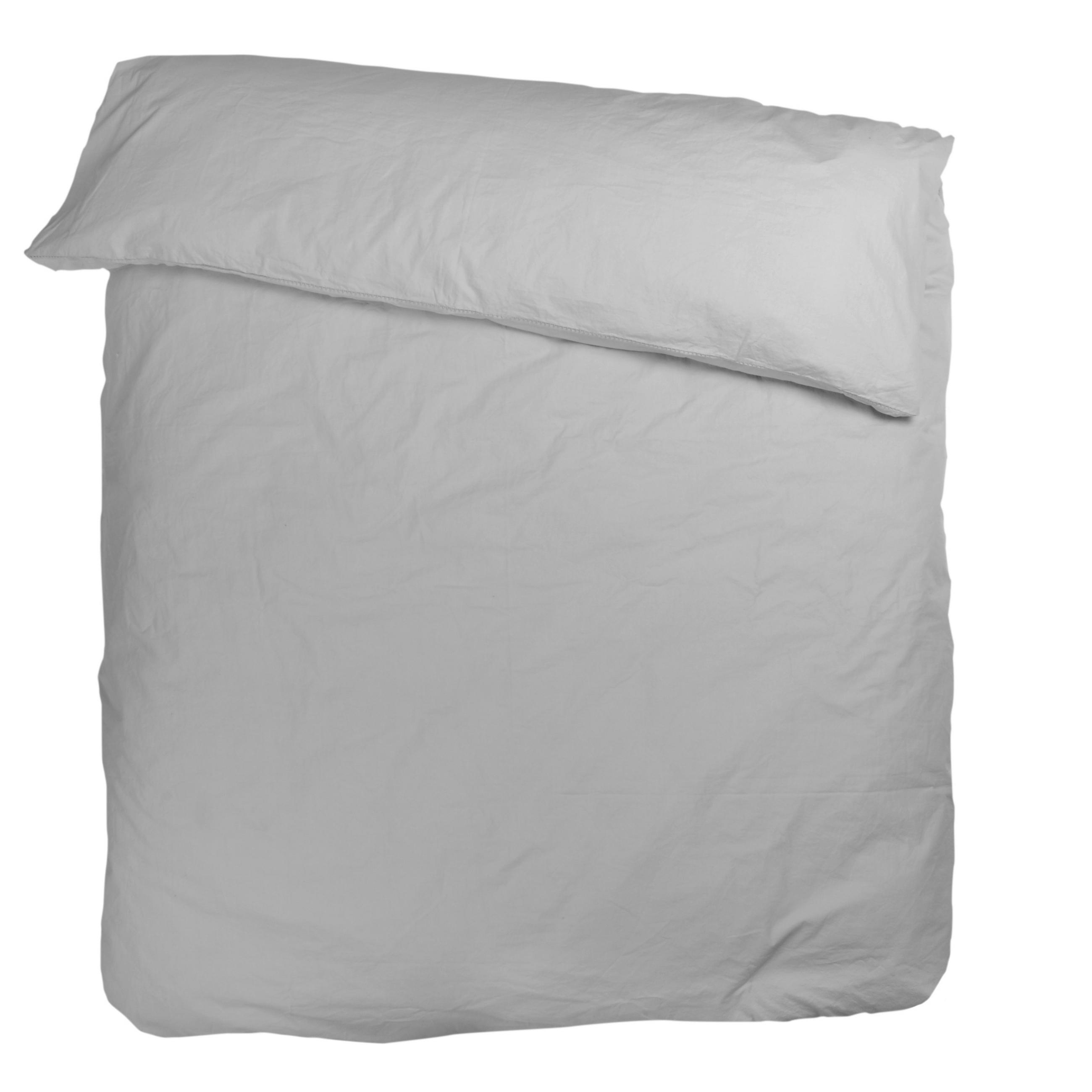 BETTDECKENBEZUG 135/200 cm EASY Perkal  - Hellgrau, Basics, Textil (135/200cm) - Zoeppritz