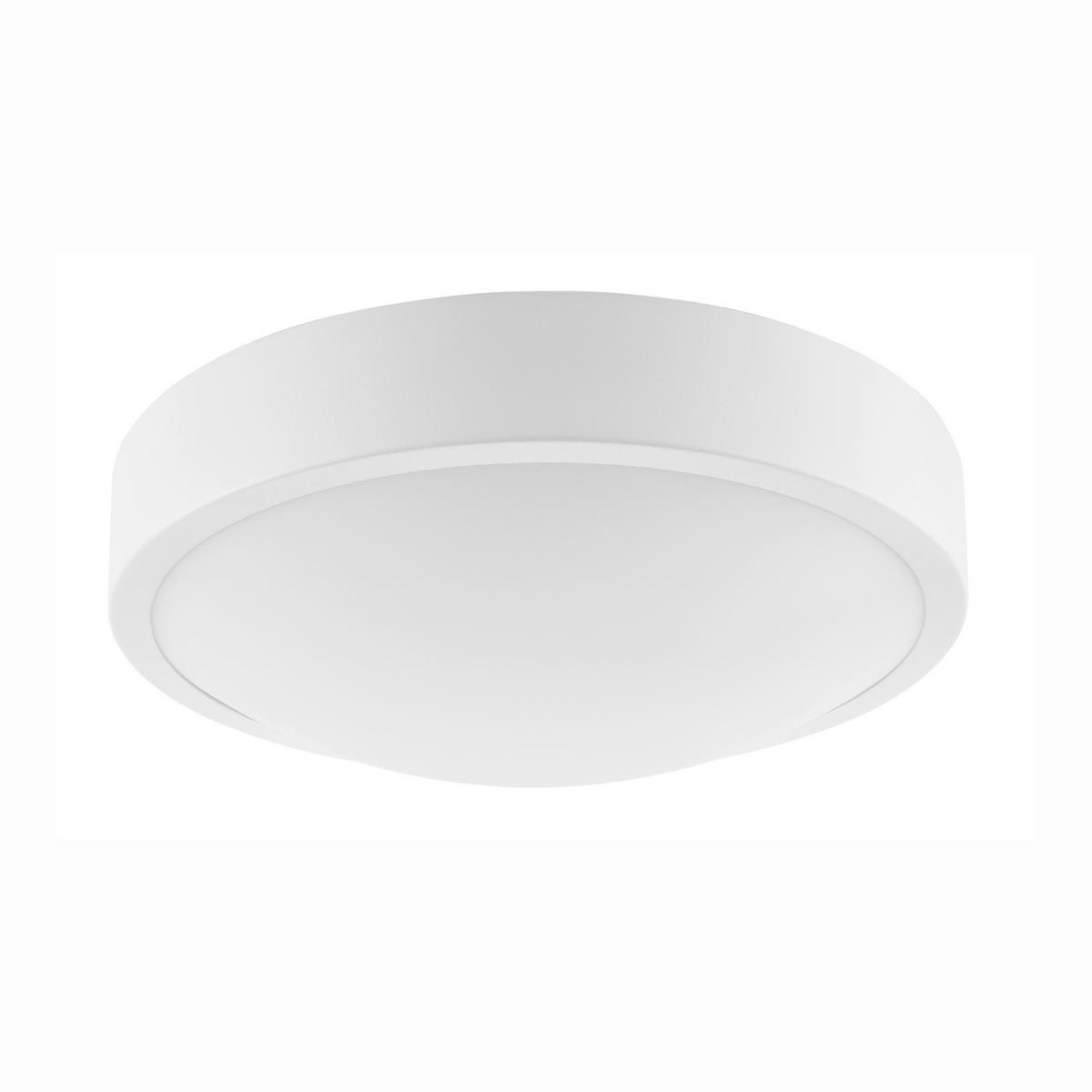 DECKENLEUCHTE    8/26/8 cm  - Weiß Hochglanz, KONVENTIONELL, Glas/Metall (8/26/8cm)
