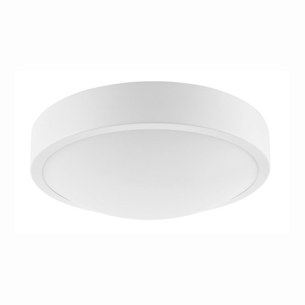 Thumbnail - Deckenleuchte Jonas, Weiß Hochglanz, Metall, Glas, oval,oval, 26x8x8 cm, Made in Europe, Europäischer Sicherheitsstandar...