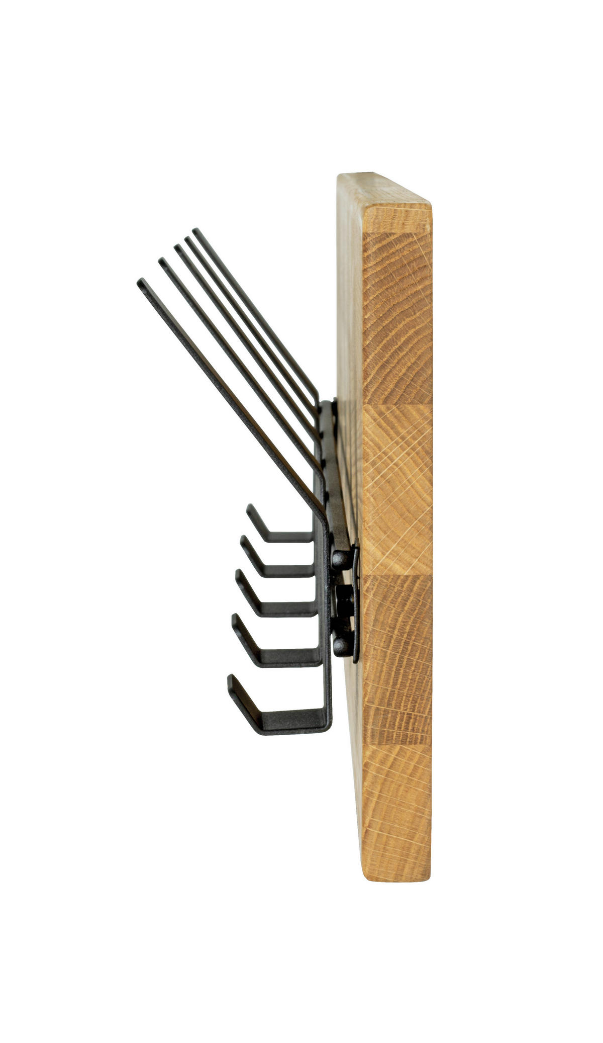 WANDGARDEROBE - Eichefarben/Schwarz, KONVENTIONELL, Holz/Metall (60/20/10cm)