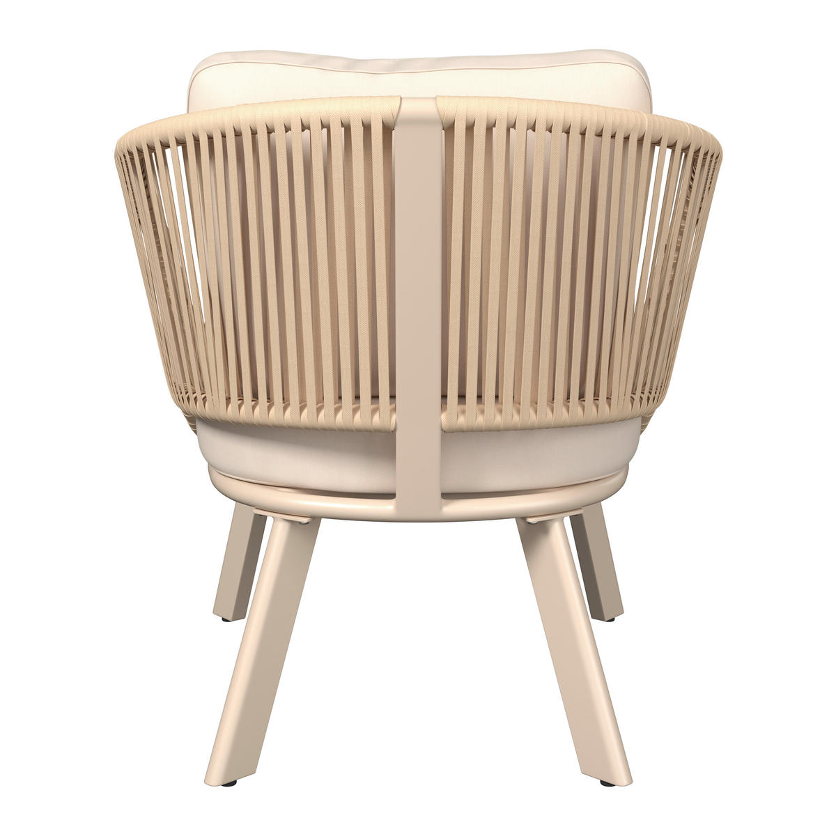 LOUNGESESSEL  - Beige, Design, Textil/Metall (83/77/82cm) - Ambia Garden