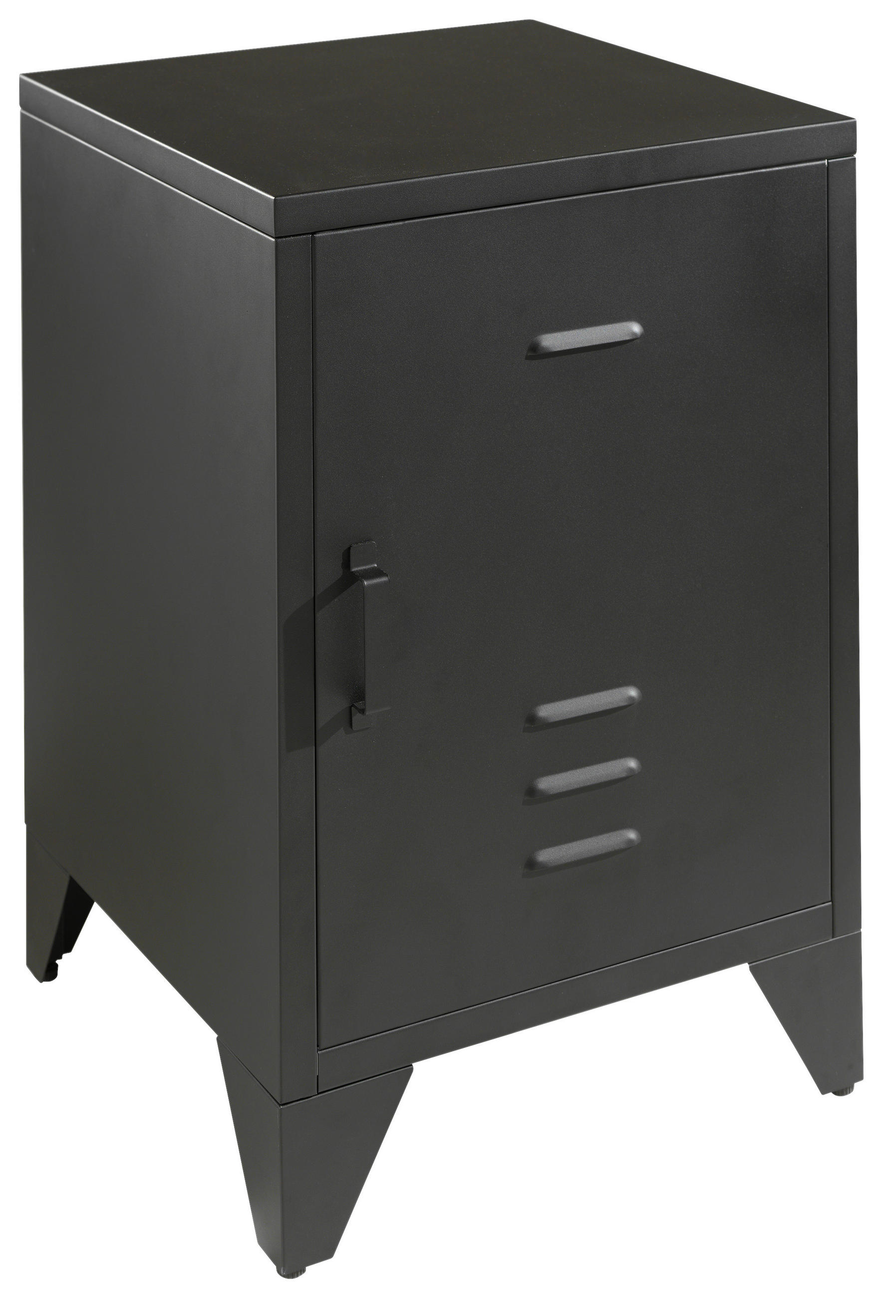 NACHTKÄSTCHEN 40/60/40 cm  in Schwarz  - Schwarz, MODERN, Metall (40/60/40cm) - Vipack