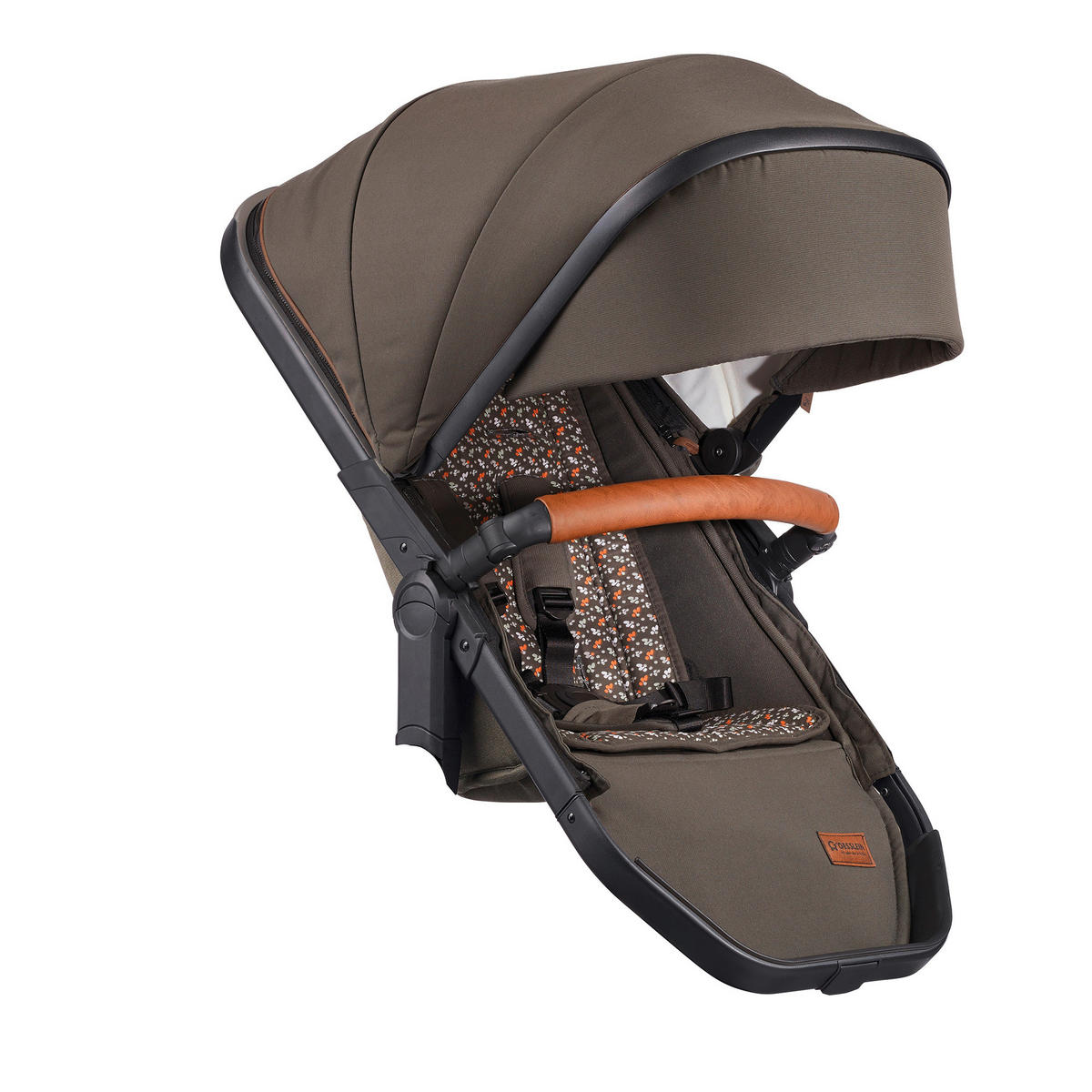 KINDERWAGENSET FX4 Life  - Cognac/Schwarz, Basics, Textil/Metall (57/129/100cm) - Gesslein