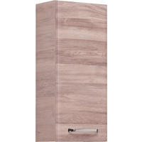 OBERSCHRANK 30/70/20 cm  - Chromfarben/Eichefarben, Design, Glas/Holzwerkstoff (30/70/20cm) - Xora
