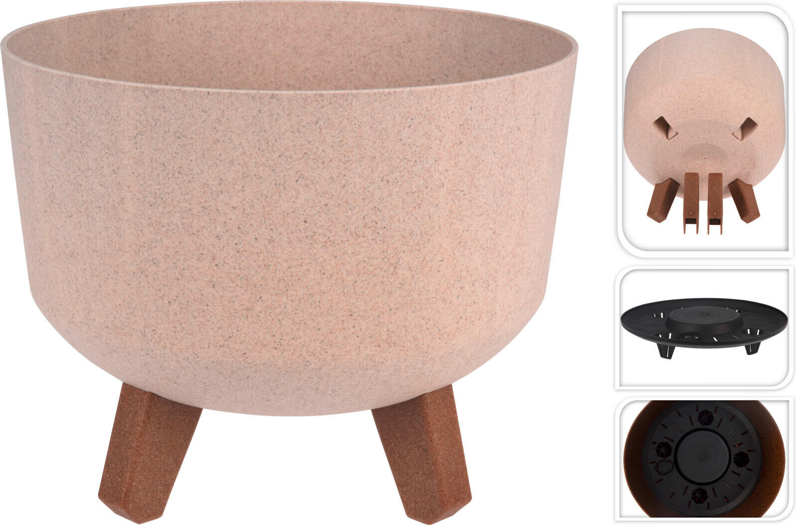 XXXL KVĚTINÁČ NA KVĚTINY textil, 14/24/24 cm