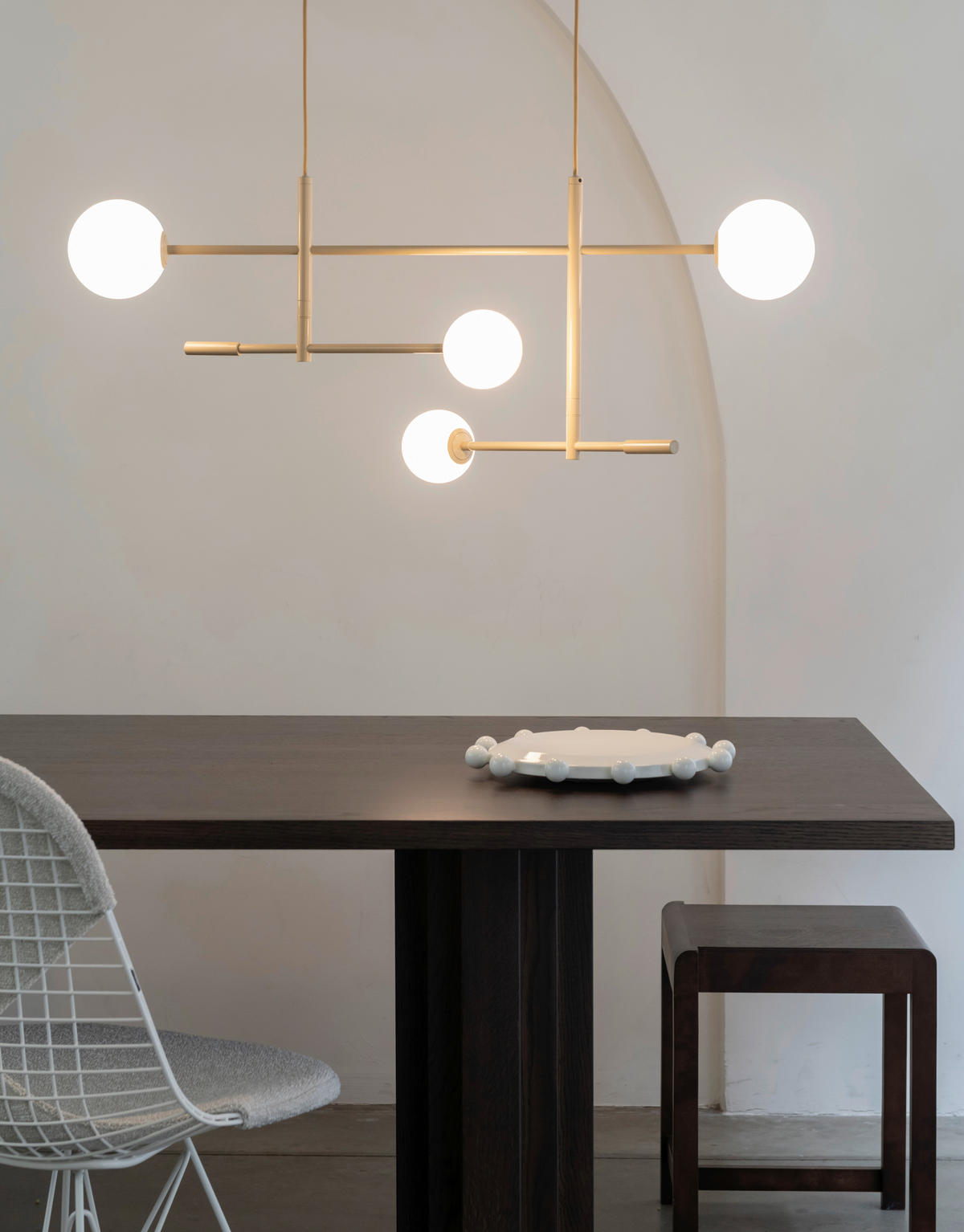 HÄNGELEUCHTE It's about RoMi 97/13/218 cm   - Beige/Weiß, Design, Glas/Metall (97/13/218cm) - It's about Romi
