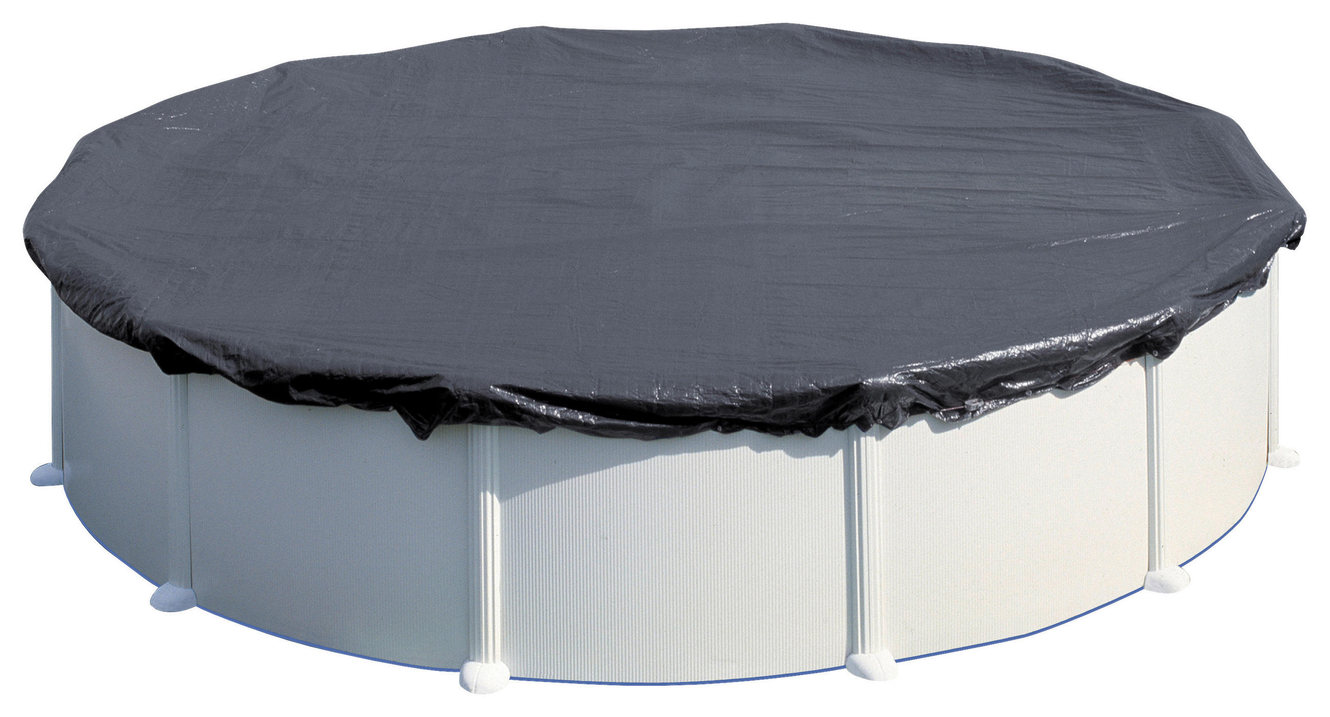 POOLABDECKPLANE 540 cm  - Schwarz, KONVENTIONELL, Kunststoff (540cm) - Gre