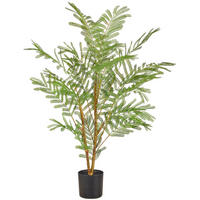 KUNSTPFLANZE Regenbaum 90 cm  - Schwarz/Braun, Basics, Kunststoff (90cm)